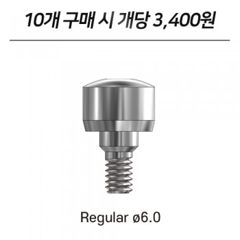 [5EA, 10EA] 덴티안 힐링 어버트먼트 Regular ø6.0 (Internal)