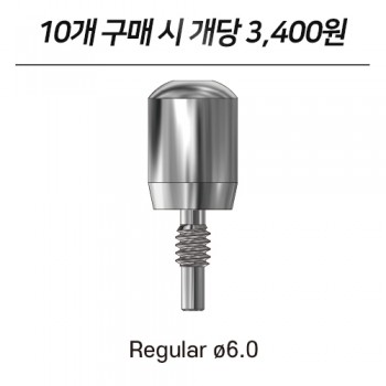 [5EA, 10EA] 덴티안 힐링 어버트먼트 Regular ø6.0 (External)