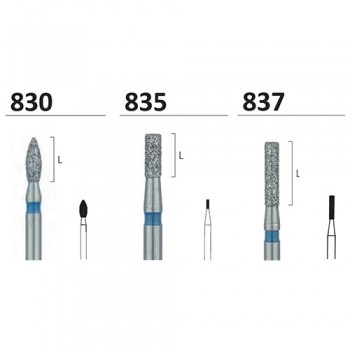 Jota 스탠다드 다이아몬드 버 FG 830 - 837 (3EA)
