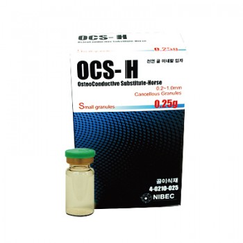 OCS-H 말뼈 이종골 이식재 0.25g (유통기한 2016년 8월 12일, 재고6개)