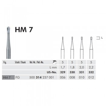 Meisinger 카바이드 바 FG HM7 (FG 329 - FG 332)(취소교환반품불가)